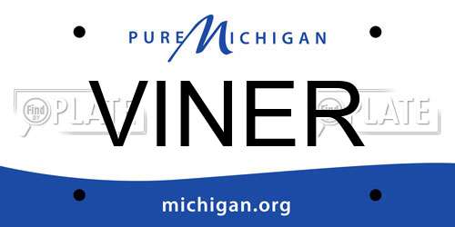 VINER Michigan License Plate