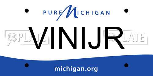 VINIJR Michigan License Plate