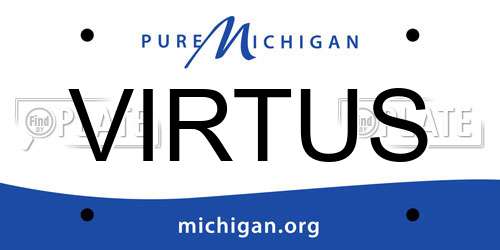 VIRTUS Michigan License Plate