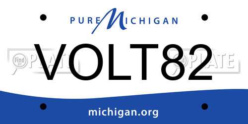 VOLT82 Michigan License Plate