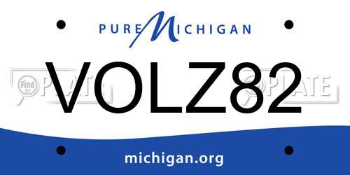 VOLZ82 Michigan License Plate