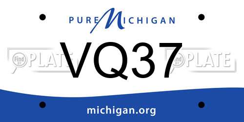 VQ37 Michigan License Plate
