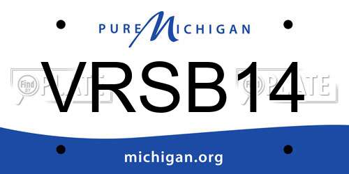 VRSB14 Michigan License Plate