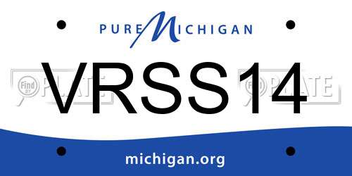 VRSS14 Michigan License Plate
