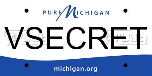VSECRET Michigan License Plate