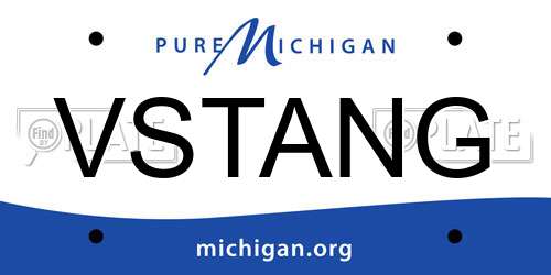 VSTANG Michigan License Plate
