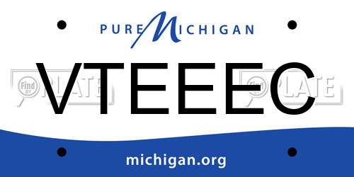 VTEEEC Michigan License Plate