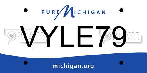 VYLE79 Michigan License Plate