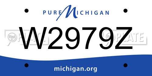 W2979Z Michigan License Plate