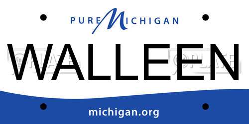 WALLEEN Michigan License Plate
