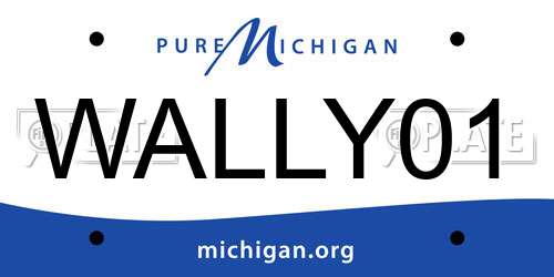 WALLY01 Michigan License Plate