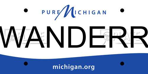 WANDERR Michigan License Plate
