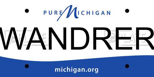 WANDRER Michigan License Plate