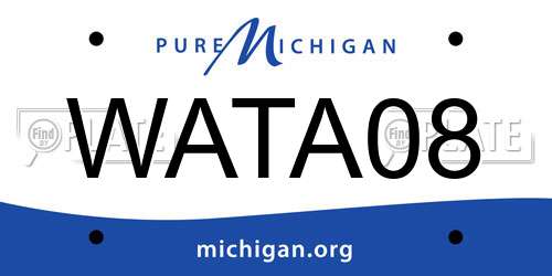 WATA08 Michigan License Plate