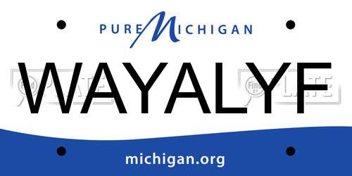 WAYALYF Michigan License Plate