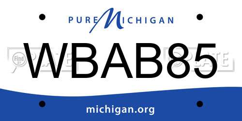 WBAB85 Michigan License Plate