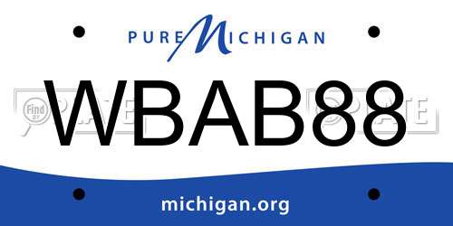 WBAB88 Michigan License Plate