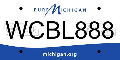 WCBL888 Michigan License Plate