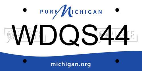 WDQS44 Michigan License Plate