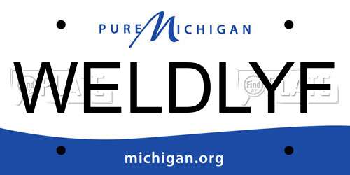 WELDLYF Michigan License Plate