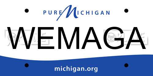 WEMAGA Michigan License Plate