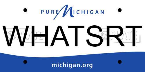 WHATSRT Michigan License Plate