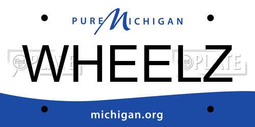 WHEELZ Michigan License Plate