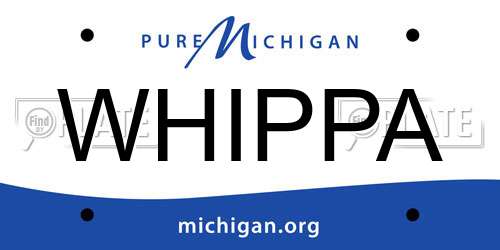 WHIPPA Michigan License Plate