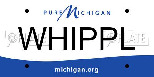 WHIPPL Michigan License Plate