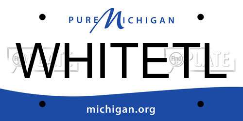 WHITETL Michigan License Plate