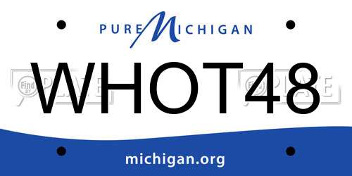 WHOT48 Michigan License Plate