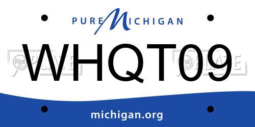 WHQT09 Michigan License Plate