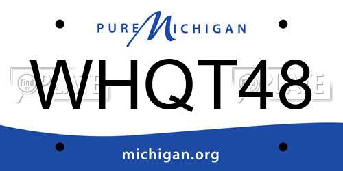 WHQT48 Michigan License Plate