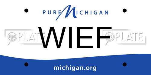 WIEF Michigan License Plate
