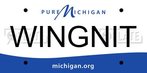 WINGNIT Michigan License Plate