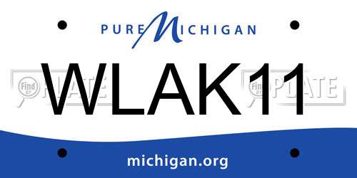 WLAK11 Michigan License Plate