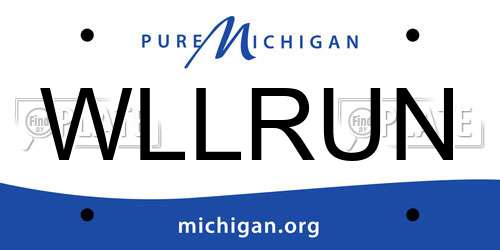 WLLRUN Michigan License Plate