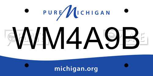 WM4A9B Michigan License Plate