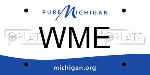 WME Michigan License Plate