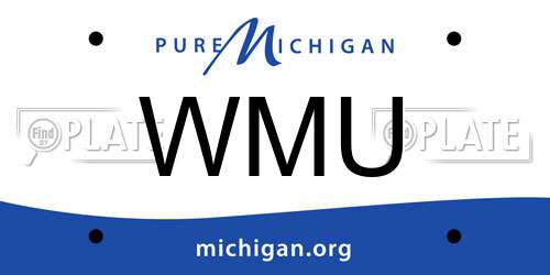 WMU Michigan License Plate