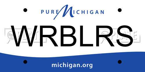 WRBLRS Michigan License Plate
