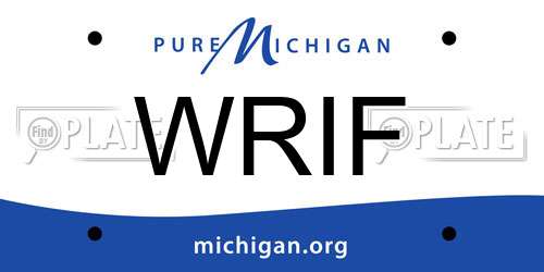 WRIF Michigan License Plate