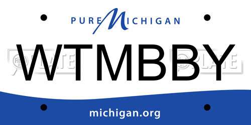 WTMBBY Michigan License Plate