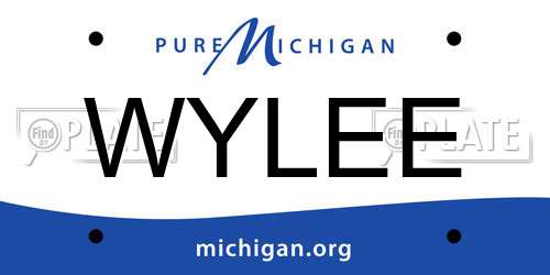 WYLEE Michigan License Plate