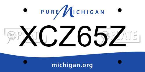 XCZ65Z Michigan License Plate