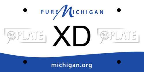 XD Michigan License Plate