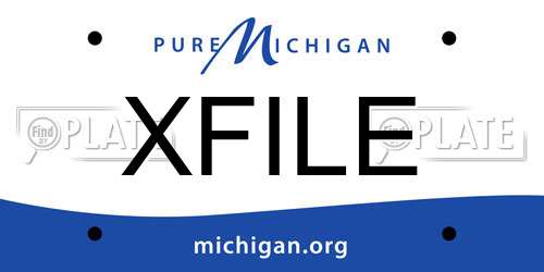 XFILE Michigan License Plate