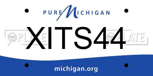 XITS44 Michigan License Plate