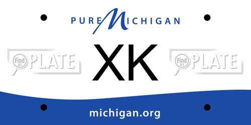 XK Michigan License Plate