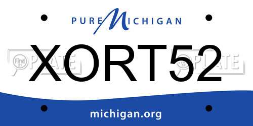 XORT52 Michigan License Plate